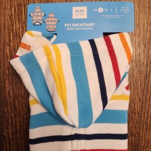 Aldi Gear Striped Pet Sweatshirt